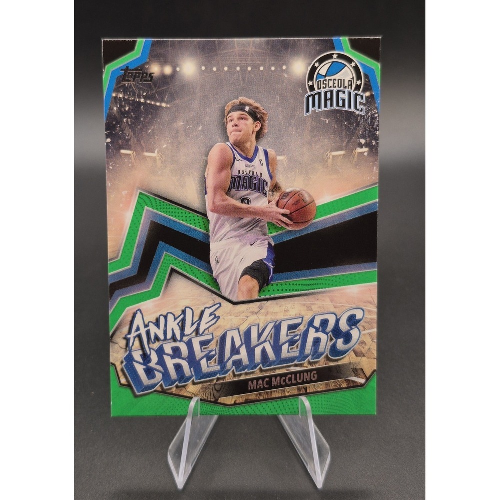 2023-24 Topps G League Mac McClung #AB-10 Ankle Breakers Green /99 Osceola Magic